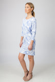 DOLMAN DRESS  - BLUE PALM PRINT - Sha-de
 - 4