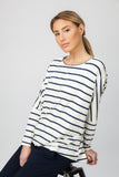 DOLMAN TOP - CREAM/INDIGO - Sha-de
 - 4