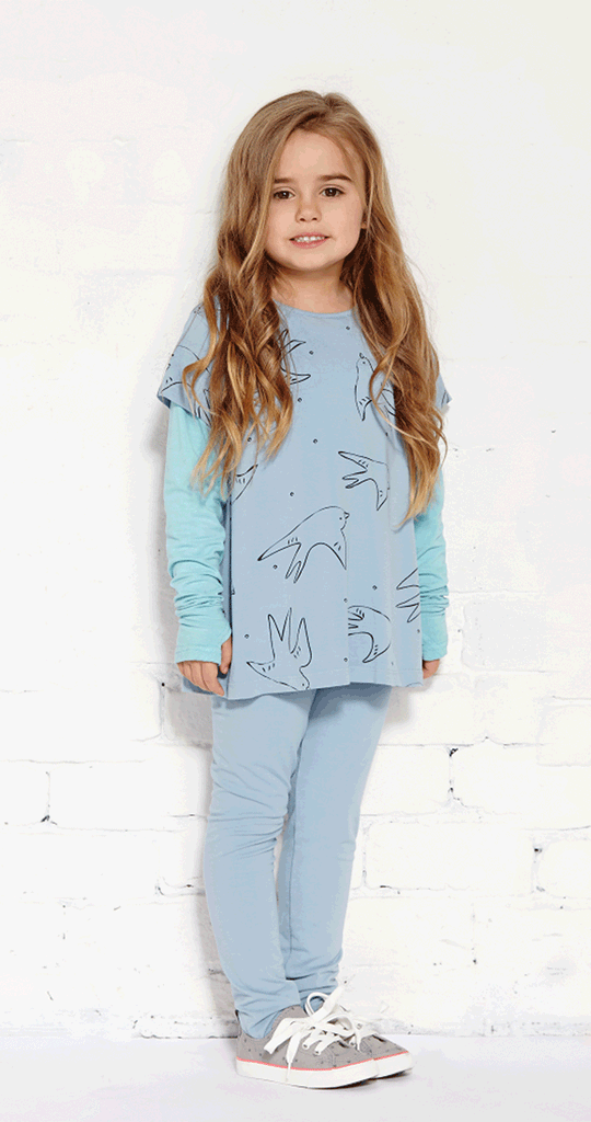 DUCK DUCK GOOSE TIGHTS- CHAMBRAY - Sha-de
- 1