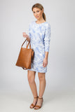 DOLMAN DRESS  - BLUE PALM PRINT - Sha-de
 - 5