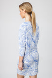 DOLMAN DRESS  - BLUE PALM PRINT - Sha-de
 - 3