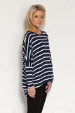 DOLMAN TOP - INDIGO/CREAM - Sha-de
 - 2