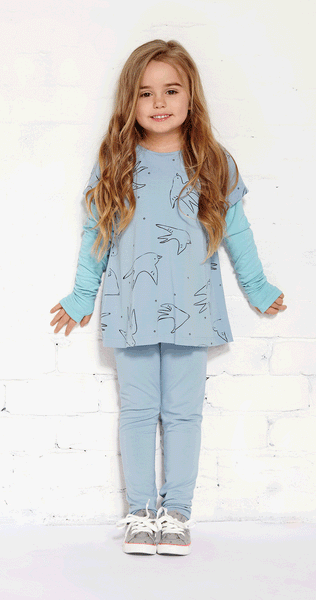 SEE SAW TEE- CHAMBRAY - Sha-de
 - 1